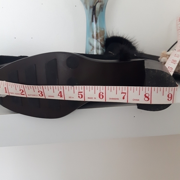 KINGFREED Leather Above Ankle Black Suede boot Fur trimmed EUC  sz 36 ( 6.-6.5) - Picture 7 of 8